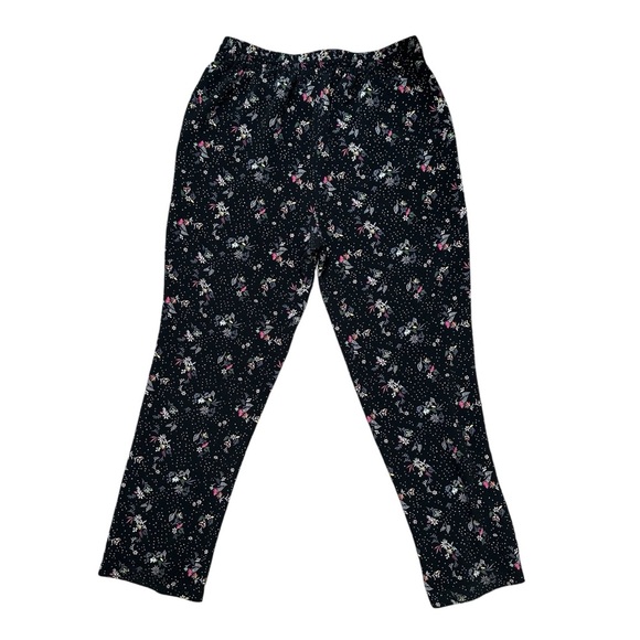 Christopher & Banks M Floral Pull On Relaxed Stretch Waist Pant - Picture 3 of 6